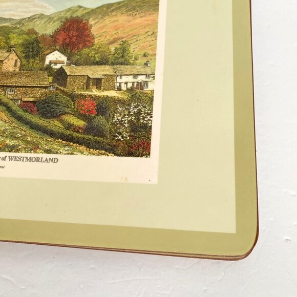 1970s Harrods Pimpernel English Villages Deluxe Place Mats Set Of 6 Vintage - Picture 13 of 16